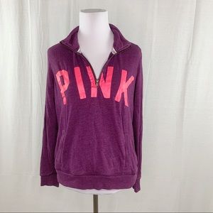 VS PINK Victoria’s Secret quarter zip sweatshirt